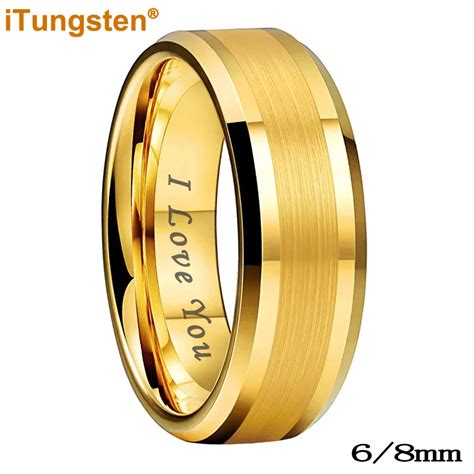 Itungsten Bague En Carbure De Tungst Ne Pour Homme Et Femme Bijoux De Fian Ailles Et