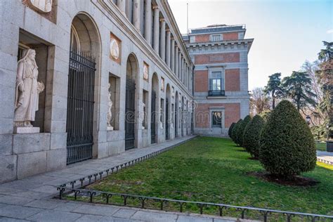 Side Facade of the Immense Building that Houses the Prado Museum in the ...