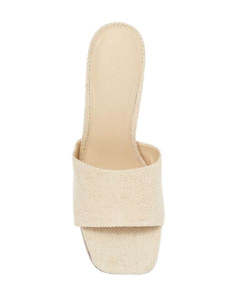 Cult Gaia Nadia Platform Slide Sandal In Natural Lyst