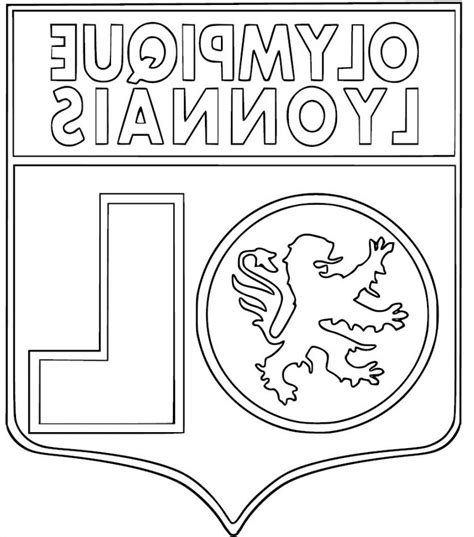 Coloriage Ol Nouveau Photos Blason Ol Coloriage Ol Olympique Lyonnais