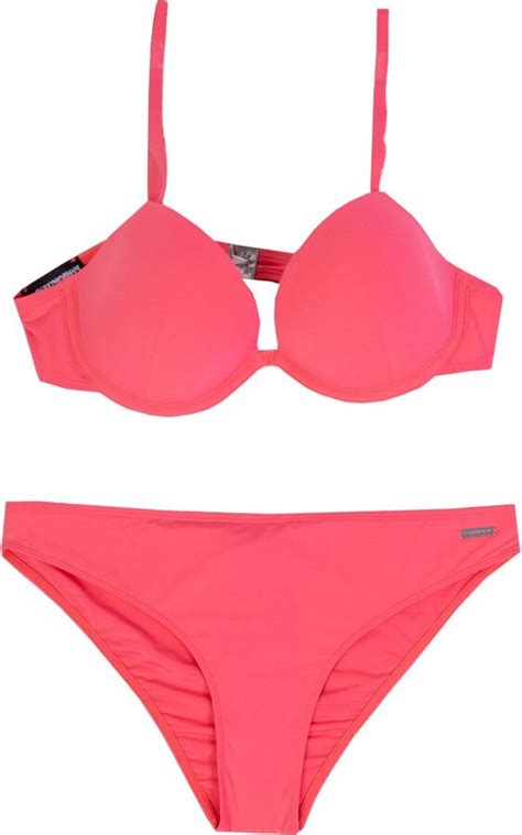 Emporio Armani Underwire Bikini Triangle Bikini In Women S Fuxia Shopstyle Two Piece Swimsuits