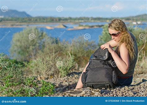 Female tourist stock photo. Image of high, adventure - 37534368