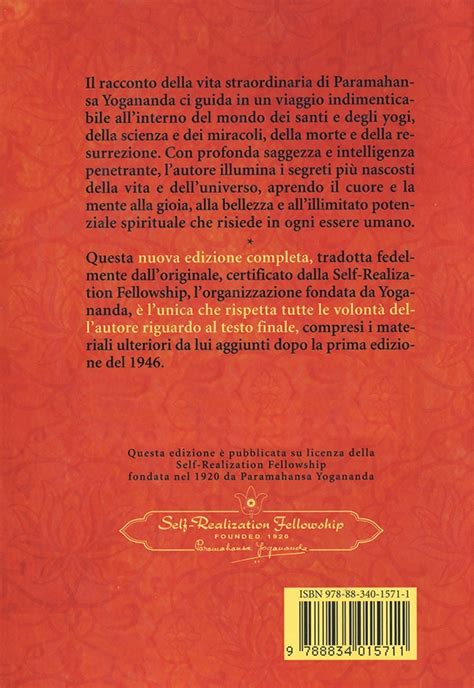 Autobiografia Di Uno Yogi In Brossura Paramahansa Yogananda