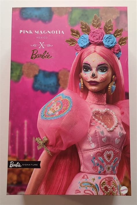 Mattel Barbie 2023 Dia De Muertos Pink Magnolia Doll In Hand Ready To