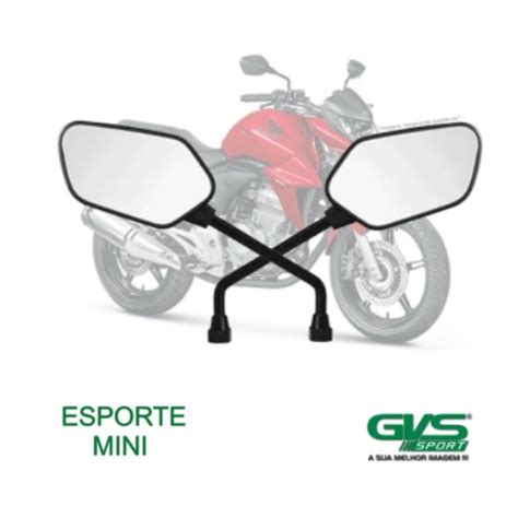 Retrovisor Gvs Moto Honda Modelo Cb 300 Cbx 250 Twister Fan 125