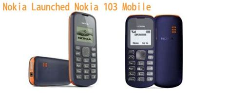Nokia Introduces Nokia 103, Priced at Rs. 1,500 - PhoneWorld