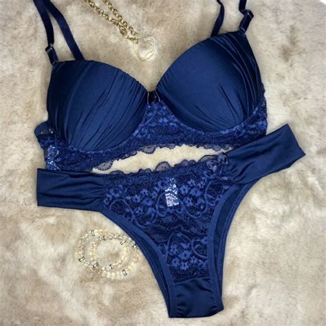 Conjunto Lingerie Calcinha E Suti Bojo Franzido E Pala Shopee Brasil