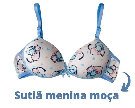Kit Suti Bojo Menina Mo A Soutien Juvenil Liso Estampado Misto Adolescente Lingerie