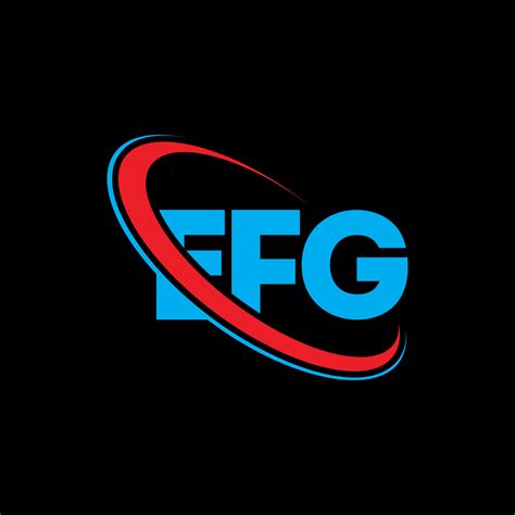 Logotipo De Efg Letra Efg Diseño Del Logotipo De La Letra Efg