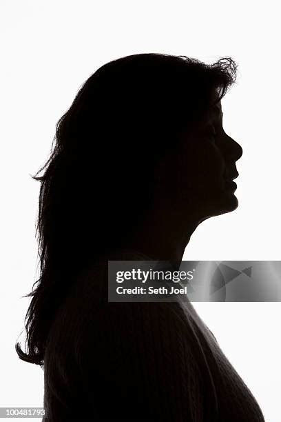 Side Profile Of Women Silhouette Photos And Premium High Res Pictures
