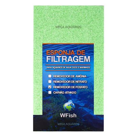 Placa esponja filtragem biológica mecânica remove fosfato wf Wfish