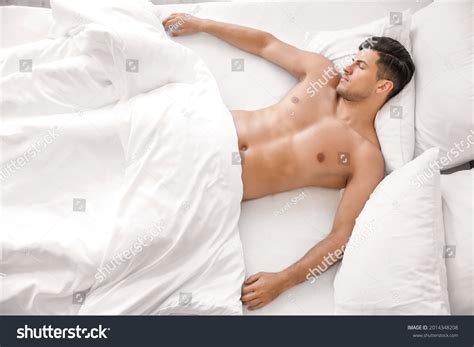 Handsome Naked Man Sleeping Bed Stock Photo 2014348208 Shutterstock