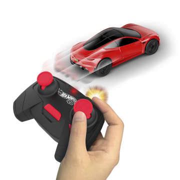 Hot Wheels R C Remote Control 1 64 Tesla Roadster MATTEL