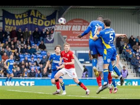 AFC Wimbledon 1 5 Swindon Town Dons Well Beaten Highlights