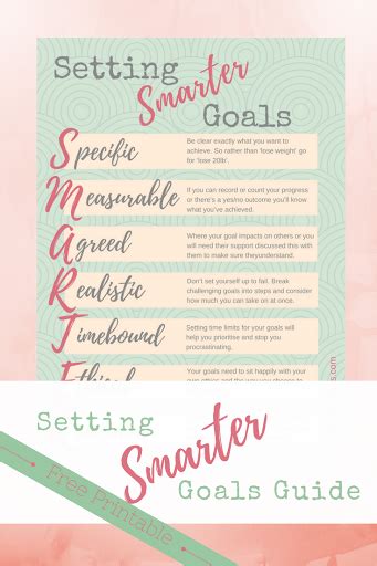 How To Set Smarter Goals With Free Printable Guide Yellow Days