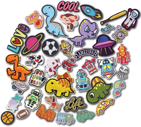 Cute Iron On Patch Embroidered Applique Patches For Jackets Craft Supplies And Tools Clothing