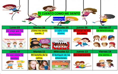 Planificador Para La Semana Y Aprendo En Casa Inicial