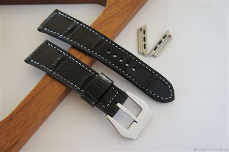 Часовой ремешок из кожи крокодила купить в интернет-магазине Ярмарка ...