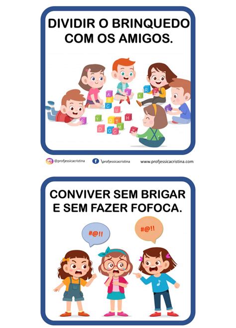 Placas De Combinados Para Imprimir - Combinados Para Sala De Aula Educação Infantil Para Imprimir - NAZAEDU