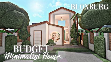 Roblox Bloxburg Budget Minimalist Two Story House Minami Oroi Youtube