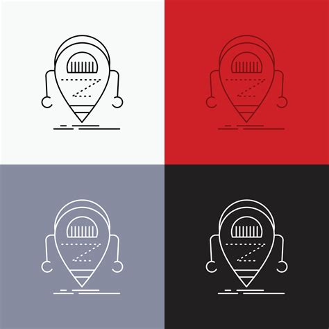 Android. beta. droid. robot. Technology Icon Over Various Background