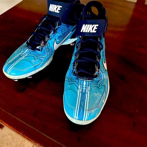 Nike Hurache Metal High Top Baseball Cleats Gem
