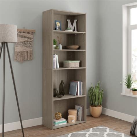 Sauder Beginnings Tall Shelf Bookcase In Silver Sycamore Kroger