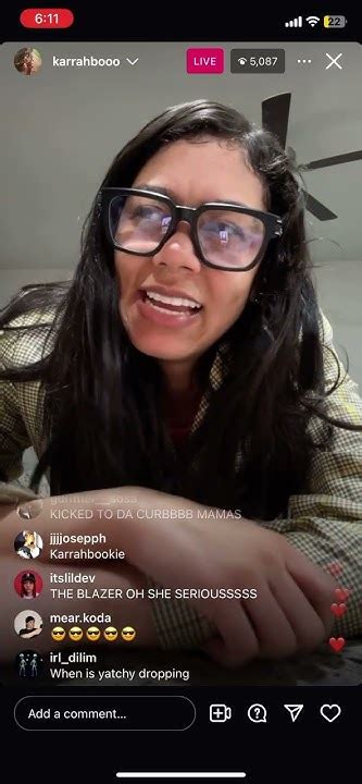 Karrahboo Goes Live With A Message For Fans Youtube