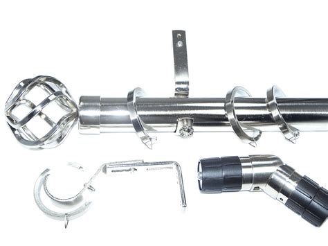 35mm Stainless Steel Bay Window System Twisted Cage Finials 2 4m 3m 3