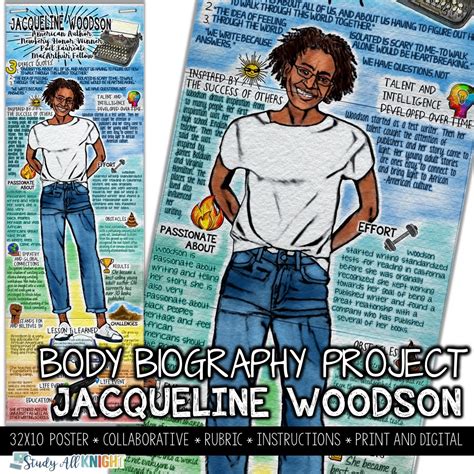 Jacqueline Woodson Author Study Poet Body Biography Project Study