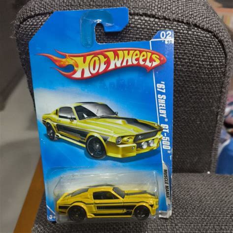 HOT WHEELS 風火輪 67 Shelby GT500 Muscle Mania 2009 GT 500 黃色 蝦皮購物