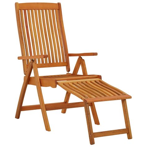 Chaises De Jardin Pliables Repose Pieds Pcs Eucalyptus Massif Leroy