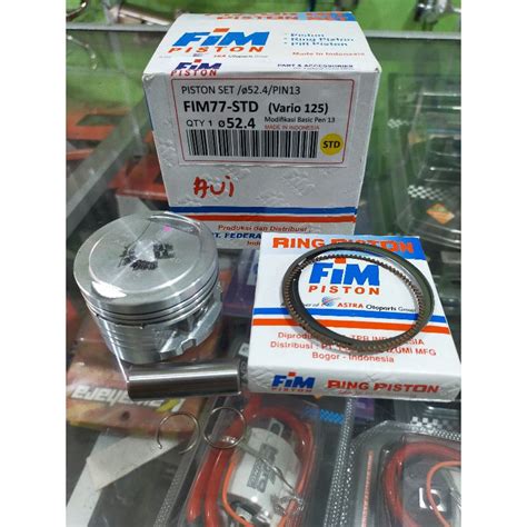 Jual Piston Seher Kit Set Fim 77 Ukuran 52 4 52 9 53 4 53 9 Pin 13