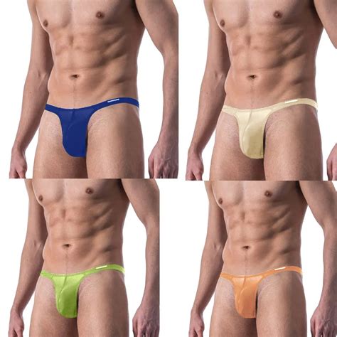Hombres Sexy Encaje Transparente Personal Briefs Porno Bikini G String Tanga Jocks Tanga Ropa