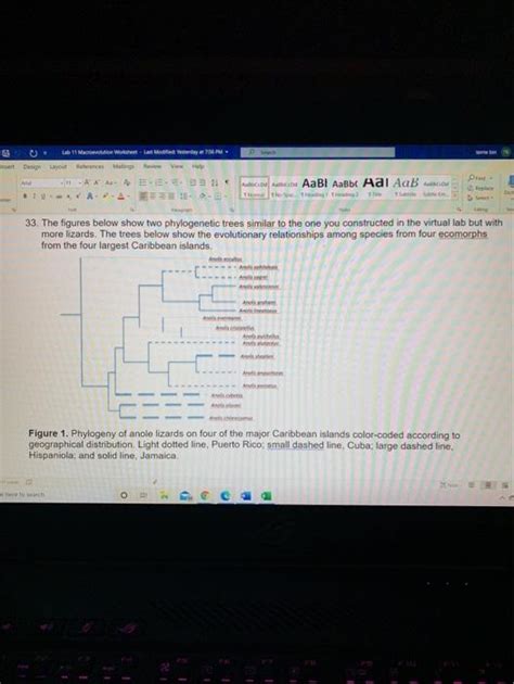 The Figures Below Show Two Phylogenetic Trees Chegg