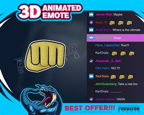 3d Animated Emote Twitch Emote Gaming Emotes Emote Commission Funny