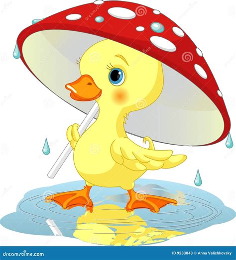 Duck Under Rain Stock Vector Illustration Of Agric Vector 9233843