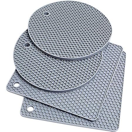 Buy Extra Thick Silicone Trivet Mat Heat Resistant Pot Holders Hot Pads Multi Purpose Table