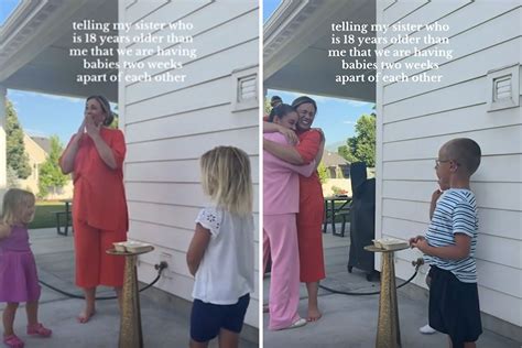 Moment Sisters With 18-Year Age Gap Make the Same Shocking Announcement