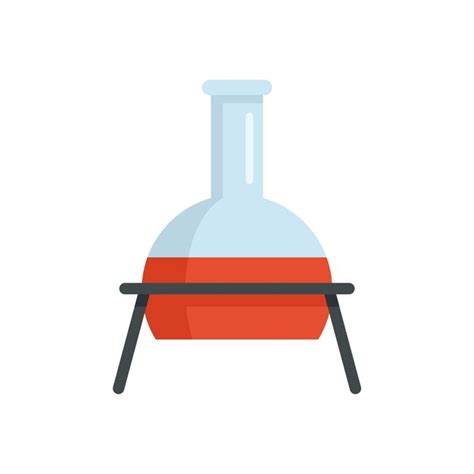 Premium Vector Chemical Flask Icon Flat Illustration Of Chemical