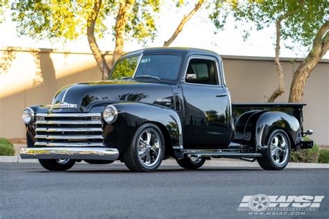 1952 Chevrolet 3100 With 17 Ridler 695 In Chrome Wheels Wheel