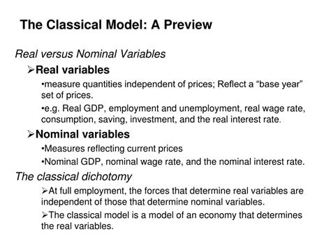 ch   full employment  classical model powerpoint