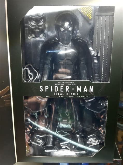 Hot Toys Spider Man FFH Stealth Suit Hobbies Toys Toys Games On Carousell