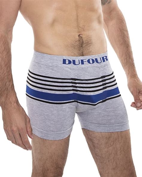 Boxer Dufour Art 11812 Algodón y lycra sin costura rayado T S al XL