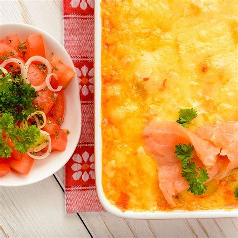 Recette Gratin De Pommes De Terre Aux Deux Saumons