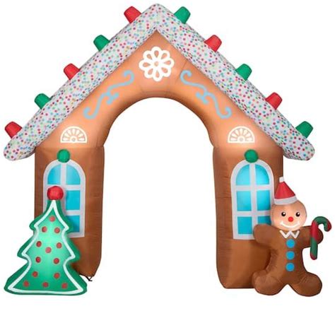 8 5ft Airblown® Inflatable Christmas Gingerbread Archway Michaels In