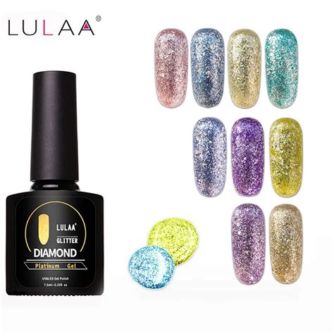 Lulaa Platinum Gel Ml Colors Super Shining Effect Long Term Nail