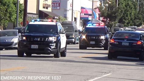 Lapd Units Responding Code 3 Youtube