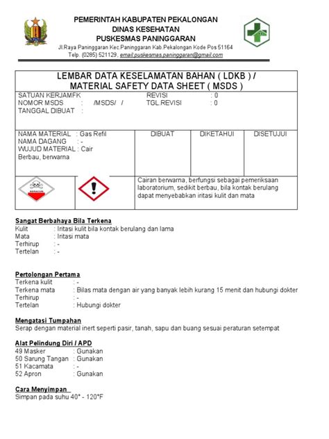 Msds Bahan B3 Pdf