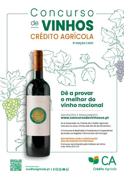 Arranca Hoje A Edi O Do Concurso De Vinhos Do Cr Dito Agr Cola